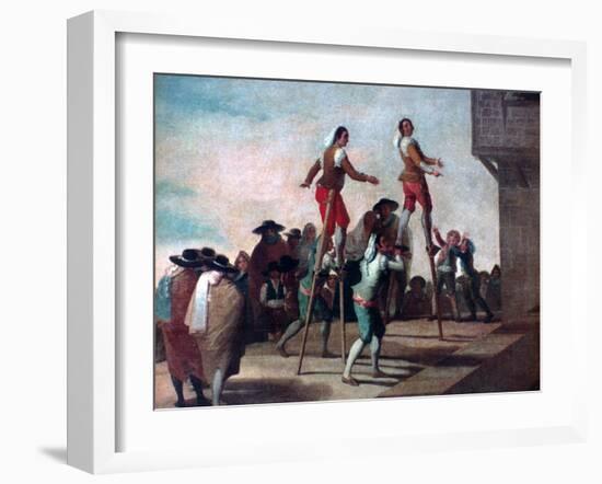 The Stilts, C1785-Francisco de Goya-Framed Giclee Print