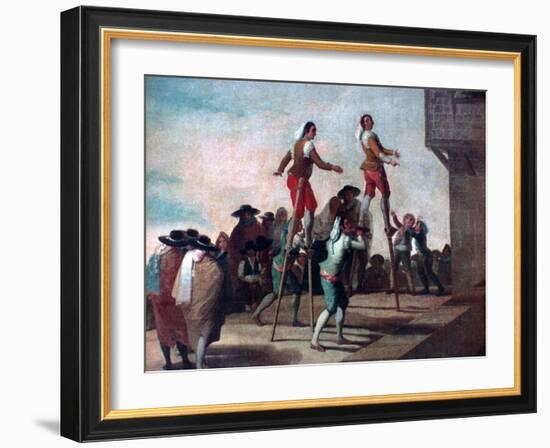 The Stilts, C1785-Francisco de Goya-Framed Giclee Print