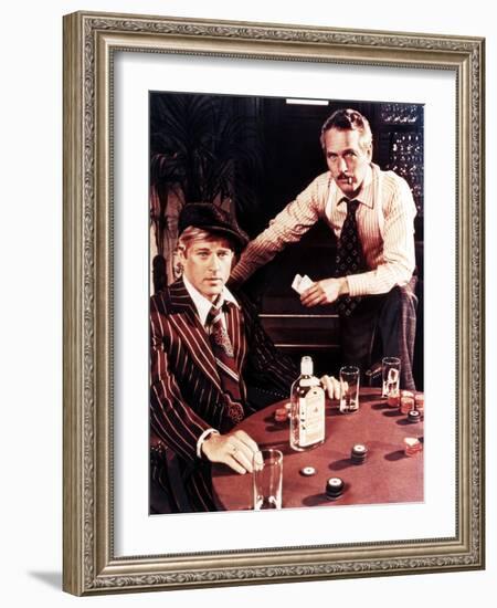 The Sting, from Left: Robert Redford, Paul Newman, 1973-null-Framed Photo