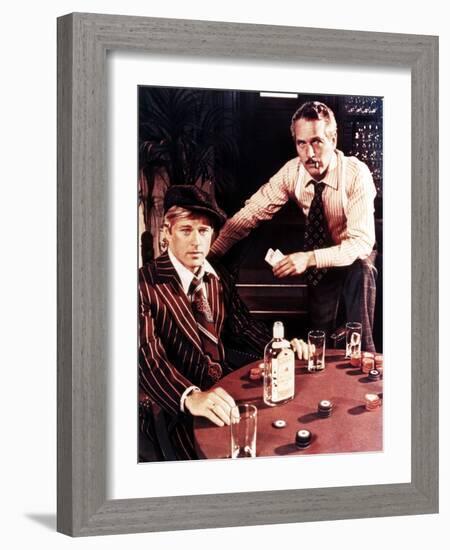 The Sting, from Left: Robert Redford, Paul Newman, 1973-null-Framed Photo