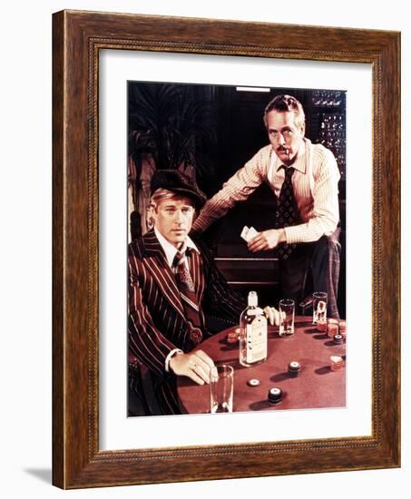 The Sting, from Left: Robert Redford, Paul Newman, 1973-null-Framed Photo