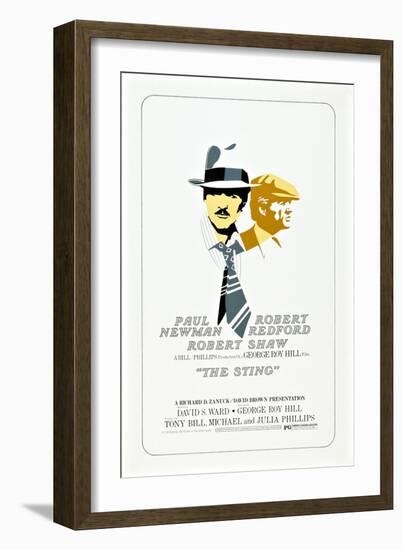 The Sting, from Left: Robert Redford, Paul Newman, 1973-null-Framed Art Print