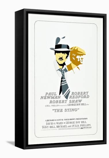 The Sting, from Left: Robert Redford, Paul Newman, 1973-null-Framed Stretched Canvas