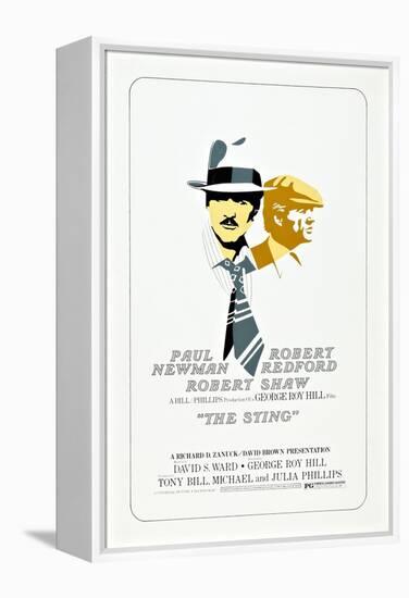 The Sting, from Left: Robert Redford, Paul Newman, 1973-null-Framed Stretched Canvas