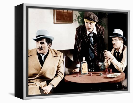 THE STING, from left: Robert Shaw, Robert Redford, Paul Newman, 1973-null-Framed Stretched Canvas