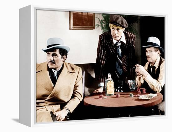 THE STING, from left: Robert Shaw, Robert Redford, Paul Newman, 1973-null-Framed Stretched Canvas