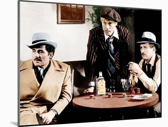 THE STING, from left: Robert Shaw, Robert Redford, Paul Newman, 1973-null-Mounted Photo