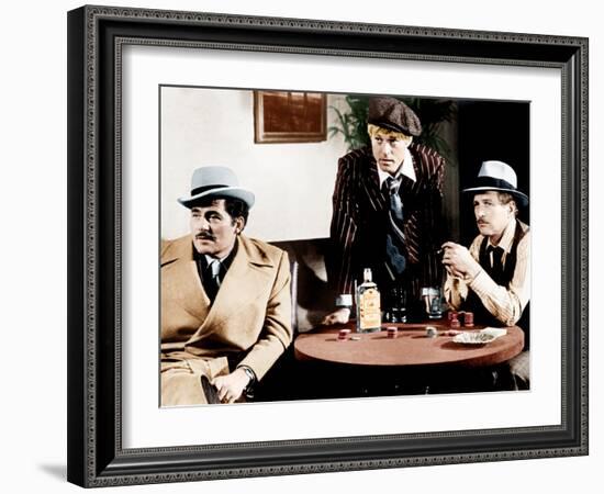 THE STING, from left: Robert Shaw, Robert Redford, Paul Newman, 1973-null-Framed Photo