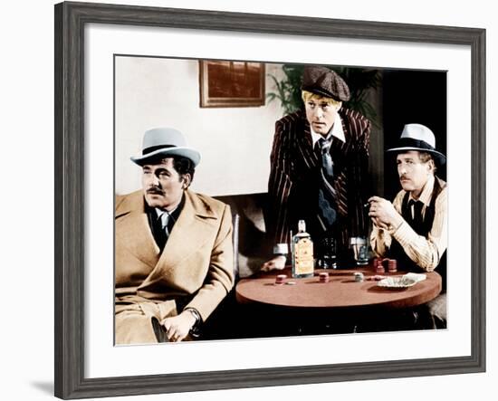 THE STING, from left: Robert Shaw, Robert Redford, Paul Newman, 1973-null-Framed Photo