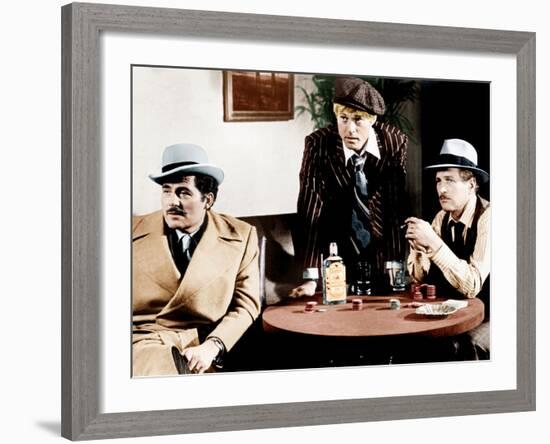 THE STING, from left: Robert Shaw, Robert Redford, Paul Newman, 1973-null-Framed Photo