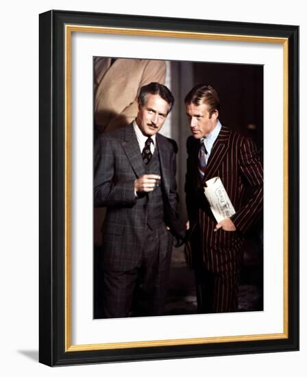 The Sting, Paul Newman, Robert Redford, 1973-null-Framed Photo