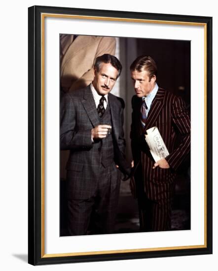 The Sting, Paul Newman, Robert Redford, 1973-null-Framed Photo