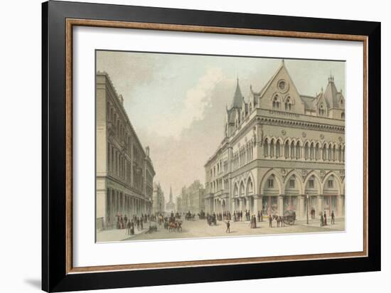 The Stock Exchange, Buchanan Street - Glasgow-English School-Framed Giclee Print