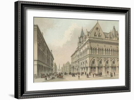 The Stock Exchange, Buchanan Street - Glasgow-English School-Framed Giclee Print