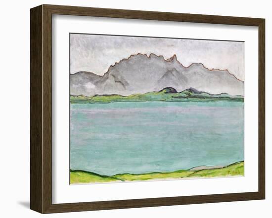 The Stockhorn Mountains and Lake Thun, 1911-Ferdinand Hodler-Framed Giclee Print