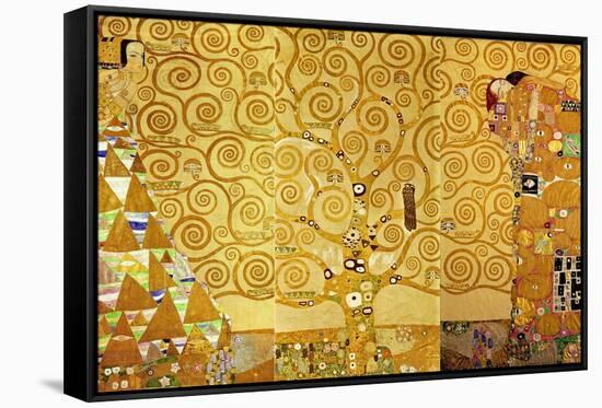 The Stoclet Frieze, Detail: the Expectation, Tree of Life, 1905-1909-Gustav Klimt-Framed Premier Image Canvas