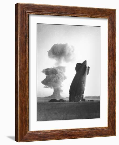 The Stokes Shot Was a 19 Kiloton Explosion Detonated While Suspended from Barrage Balloons-null-Framed Photo