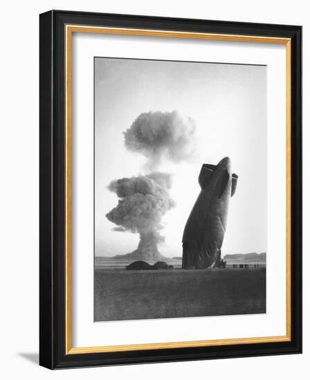 The Stokes Shot Was a 19 Kiloton Explosion Detonated While Suspended from Barrage Balloons-null-Framed Photo