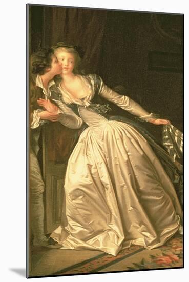 The Stolen Kiss, C.1788-Jean-Honoré Fragonard-Mounted Giclee Print