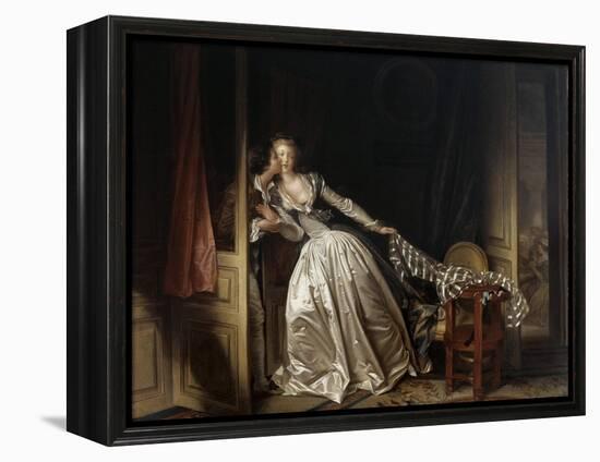 The Stolen Kiss, End 1780S-Jean-Honore Fragonard-Framed Premier Image Canvas