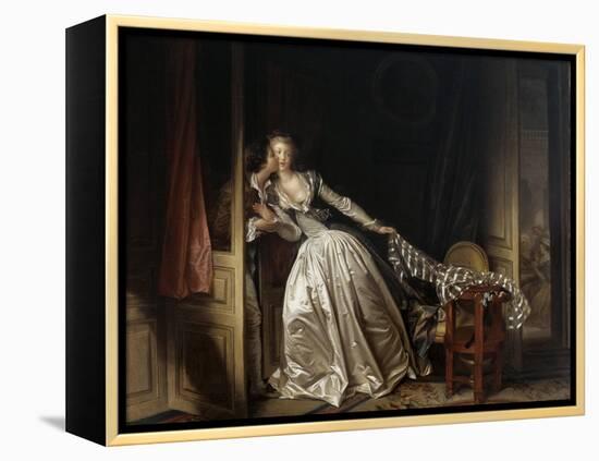 The Stolen Kiss, End 1780S-Jean-Honore Fragonard-Framed Premier Image Canvas