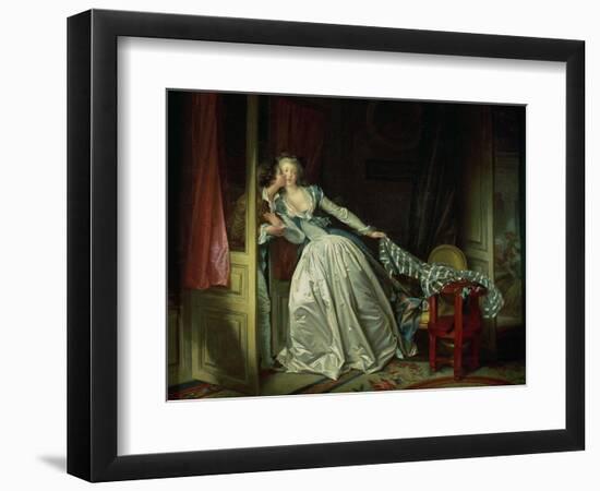 The Stolen Kiss-Jean-Honoré Fragonard-Framed Giclee Print