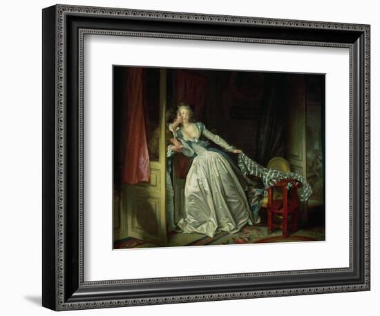 The Stolen Kiss-Jean-Honoré Fragonard-Framed Giclee Print