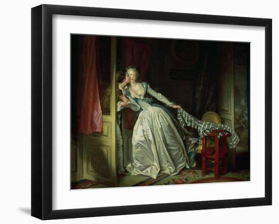 The Stolen Kiss-Jean-Honoré Fragonard-Framed Giclee Print