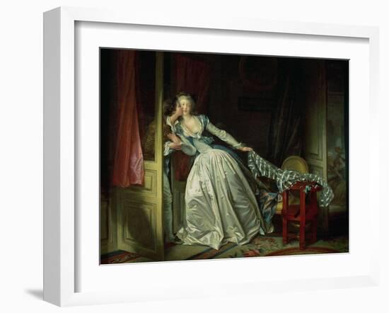 The Stolen Kiss-Jean-Honoré Fragonard-Framed Giclee Print