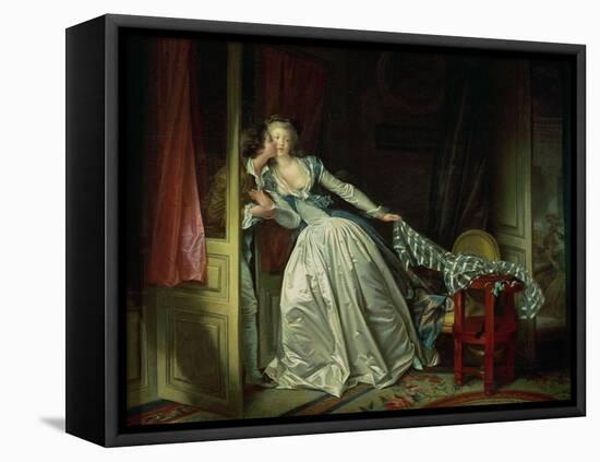 The Stolen Kiss-Jean-Honoré Fragonard-Framed Premier Image Canvas