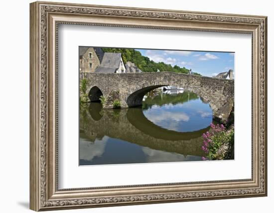 The Stone Bridge over River Rance, Dinan, Brittany, France, Europe-Guy Thouvenin-Framed Photographic Print