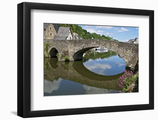 The Stone Bridge over River Rance, Dinan, Brittany, France, Europe-Guy Thouvenin-Framed Photographic Print