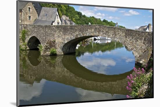 The Stone Bridge over River Rance, Dinan, Brittany, France, Europe-Guy Thouvenin-Mounted Photographic Print