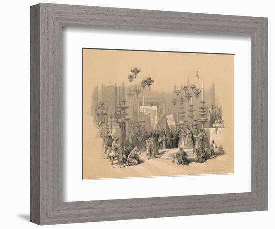 The Stone of Unction, 1855-David Roberts-Framed Giclee Print