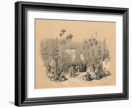 The Stone of Unction, 1855-David Roberts-Framed Giclee Print