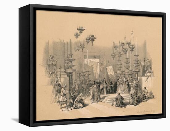 The Stone of Unction, 1855-David Roberts-Framed Premier Image Canvas