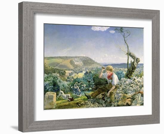 The Stonebreaker, C.1857-58-John Brett-Framed Giclee Print