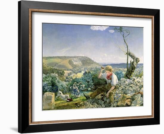 The Stonebreaker, C.1857-58-John Brett-Framed Giclee Print