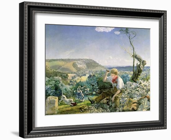 The Stonebreaker, C.1857-58-John Brett-Framed Giclee Print