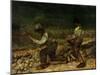 The Stonebreakers (Oil)-Gustave Courbet-Mounted Giclee Print