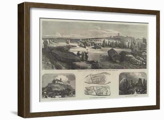 The Stones of Carnac--Framed Giclee Print