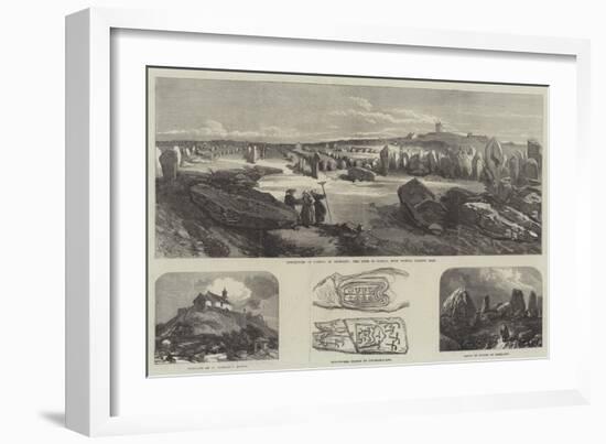 The Stones of Carnac--Framed Giclee Print