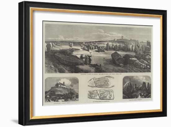 The Stones of Carnac-null-Framed Giclee Print