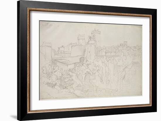 The Stonewalls and Towers of Nepi, 1807-Joachim Faber-Framed Giclee Print