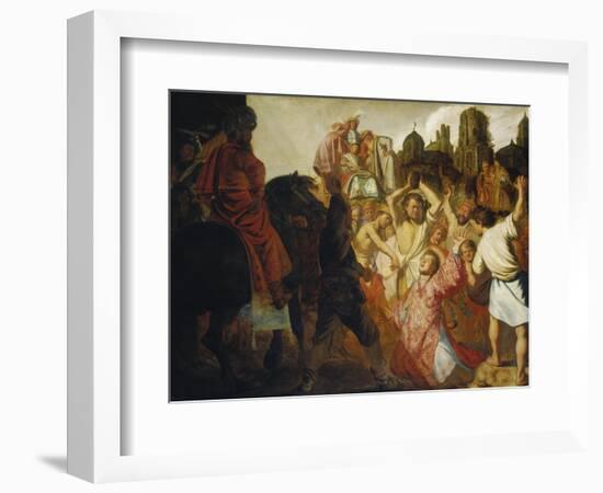 The Stoning of St. Stephen, 1625-Rembrandt van Rijn-Framed Giclee Print