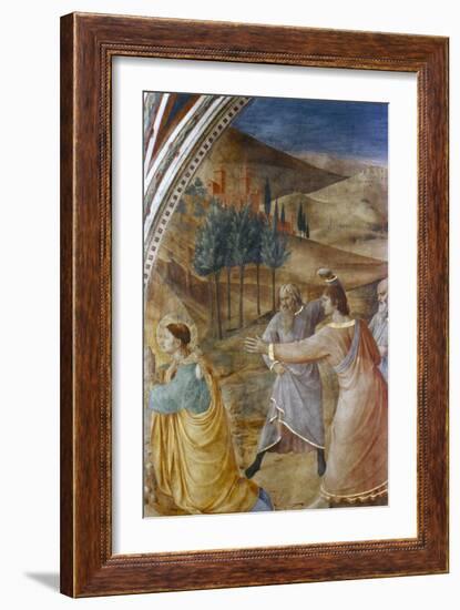 The Stoning of St Stephen, Mid 15th Century-Fra Angelico-Framed Giclee Print