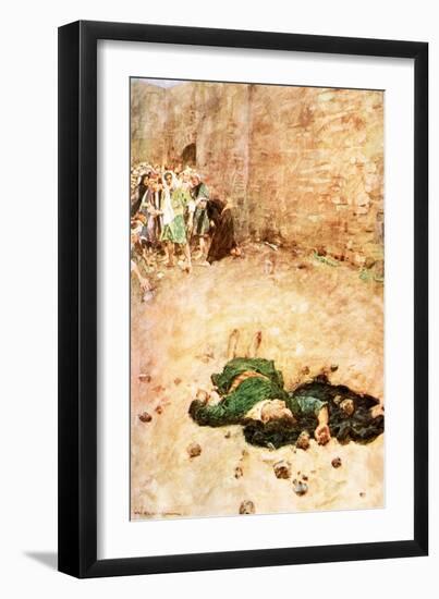 The Stoning of Stephen-William Hatherell-Framed Giclee Print