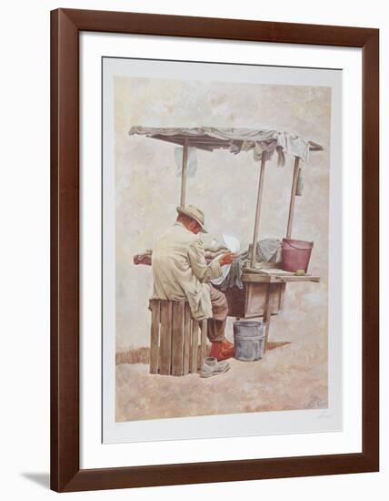 The Store Keeper from Guadalajara-Vic Herman-Framed Limited Edition