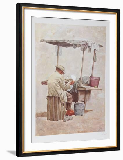 The Store Keeper from Guadalajara-Vic Herman-Framed Limited Edition