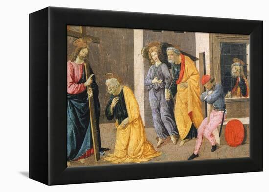 The Stories of St Peter, Detail from Predella of Sacred Conversation-Domenico Ghirlandaio-Framed Premier Image Canvas